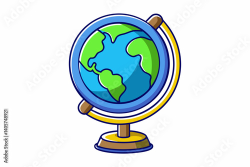 globe on a white background