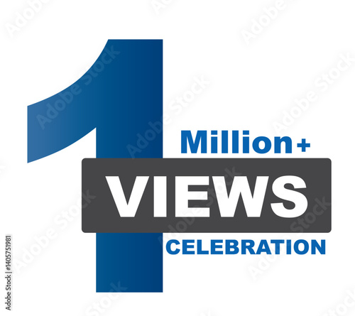 Download this views celebration thumnail banner set 1M to 1M, ik view, 1 M view 30.ai