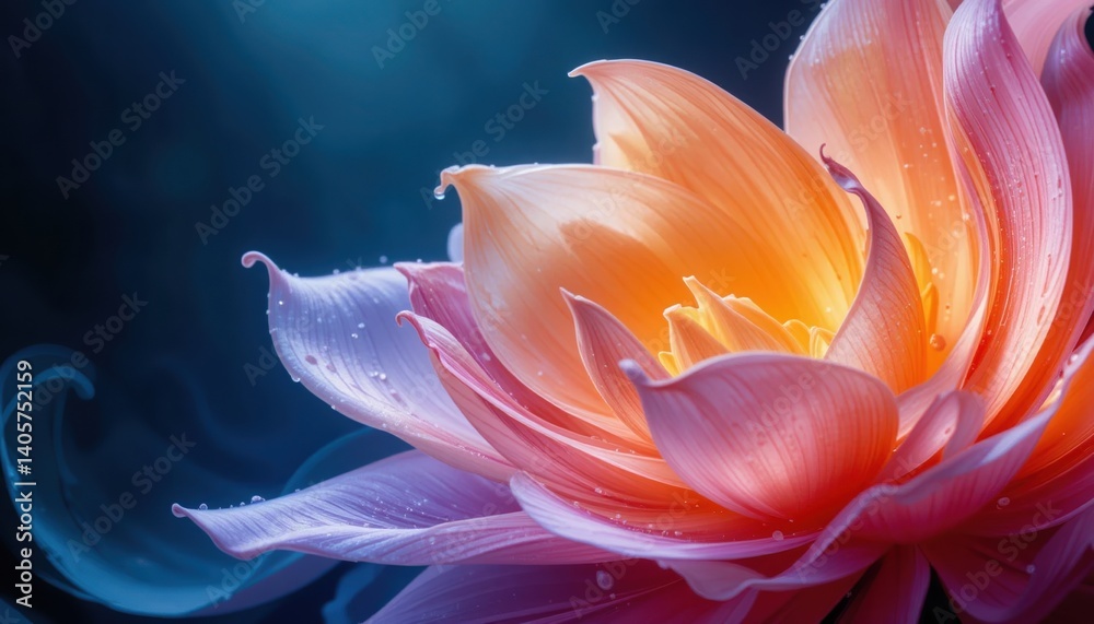 Obraz premium Captivating lotus blossom in tranquil water nature close-up photography serene environment macro viewpoint floral concept