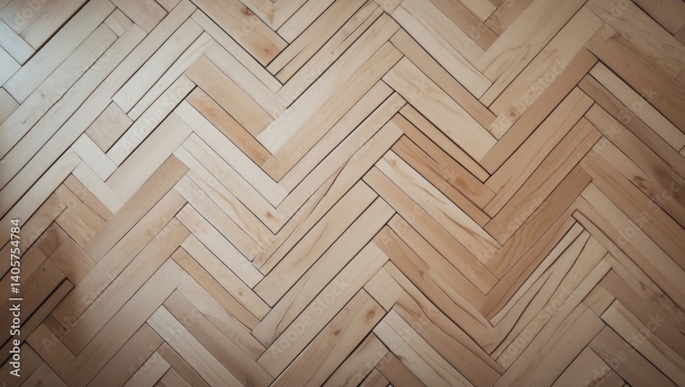 Fototapeta premium Parquet Background with Chevron Texture