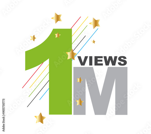 Download this views celebration thumnail banner set 1M to 1M, ik view, 1 M view 44.ai