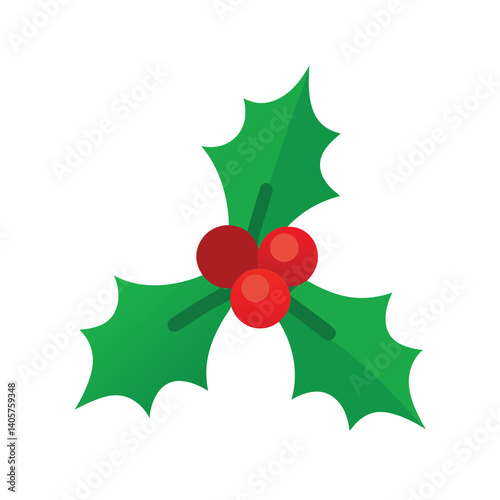 christmas tree with holly berries