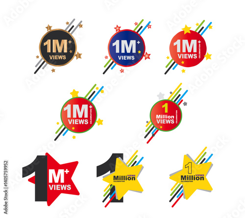 Download this views celebration thumnail banner set 1M to 1M, ik view, 1 M view 49.ai