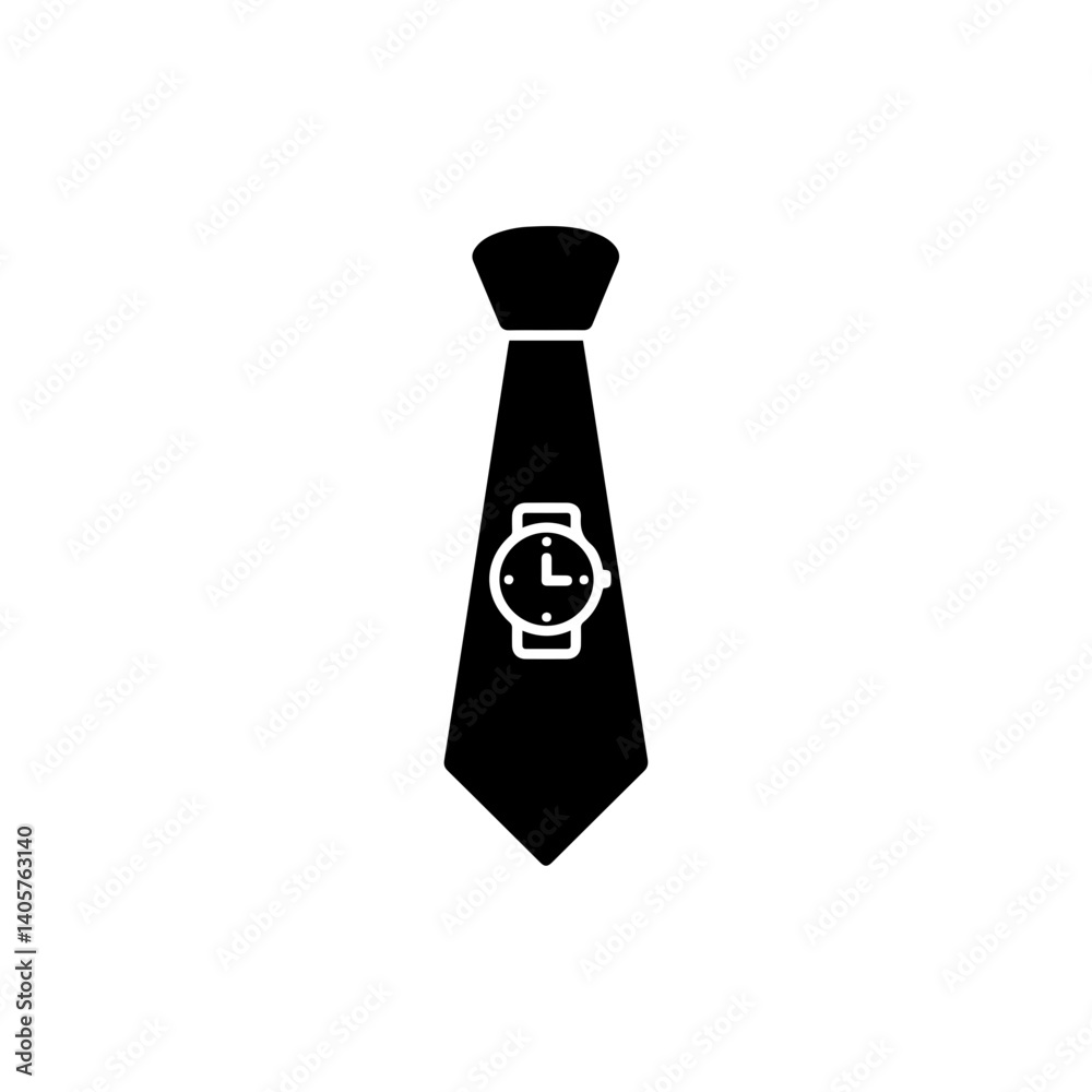 Tie with Watch Inside Symbolizing Dad’s Sense of Time and Care Tie with Watch Inside Symbolizing Dad’s Sense of Time and Care