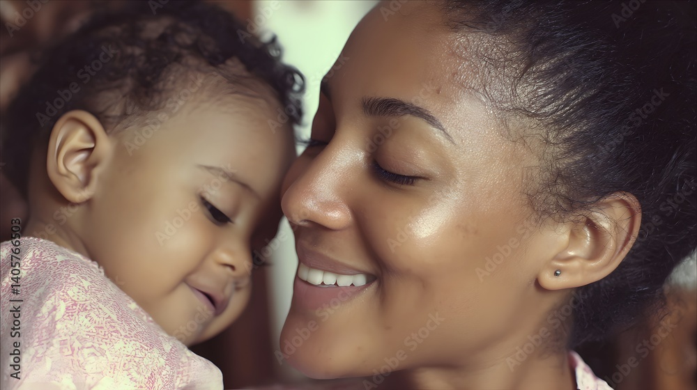 Joyful Moment Between Mother and Child, Celebrating Happy Bonds in a Warm and Loving Environment Joyful Moment Between Mother and Child, Celebrating Happy Bonds in a Warm and Loving Environment