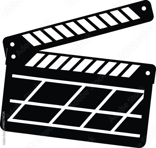Movie Clapperboard Silhouette Vector | Film, Cinema & Entertainment Icon