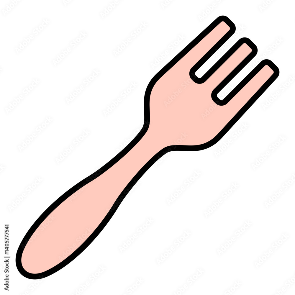 Obraz premium Fork Icon