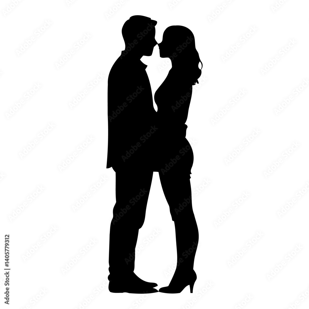 Vector Silhouette of Romantic Couple Embracing in Tender Hug Representing Love, Intimacy, Emotional Connection, and Timeless Affection in Artistic Illustration
Vector Silhouette of Romantic Couple Embracing in Tender Hug Representing Love, Intimacy, Emotional Connection, and Timeless Affection in Artistic Illustration