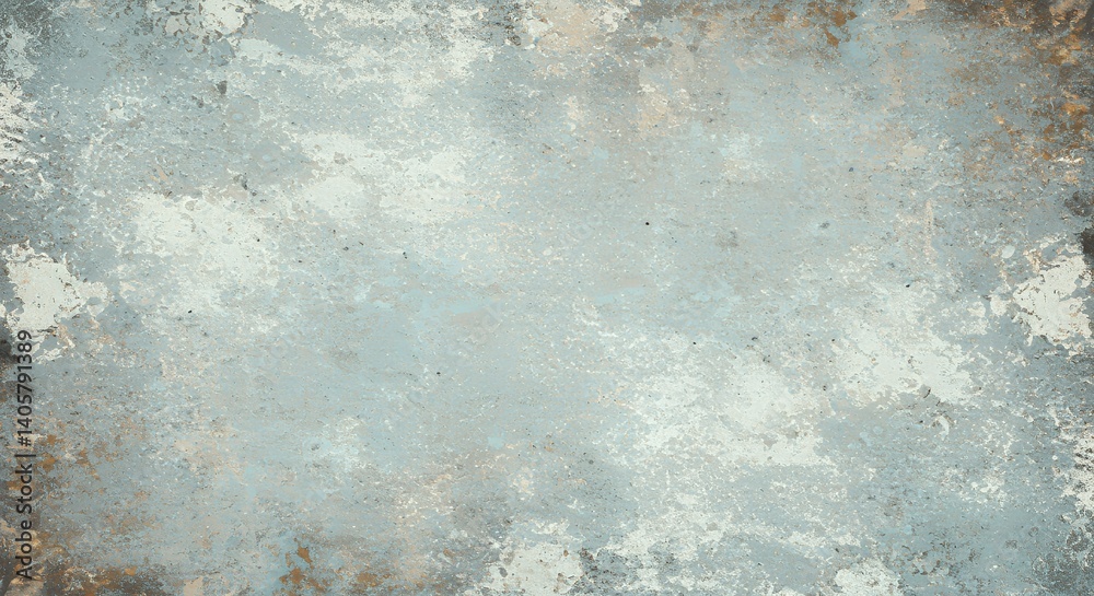 Fototapeta premium Textured, mottled surface with a faded, muted color palette.