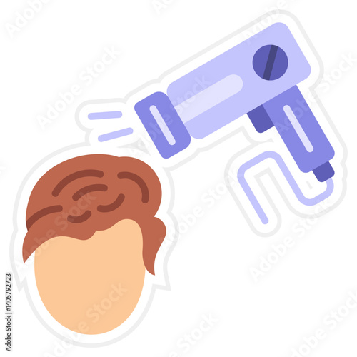 Drying hair Icon