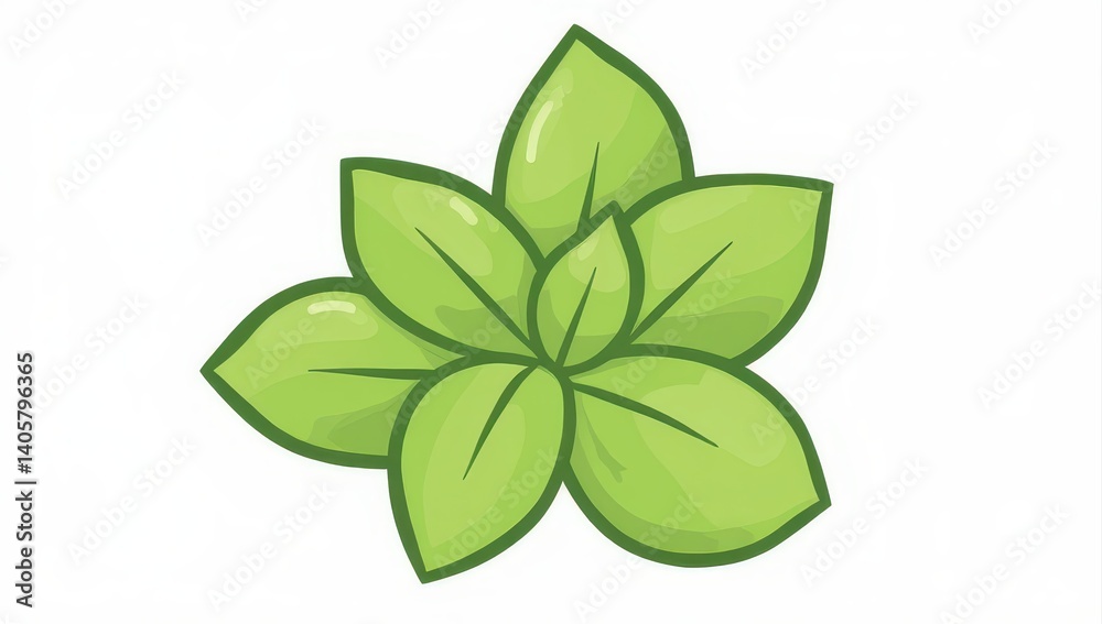 Fresh Green Leaves Illustration Fresh Green Leaves Illustration