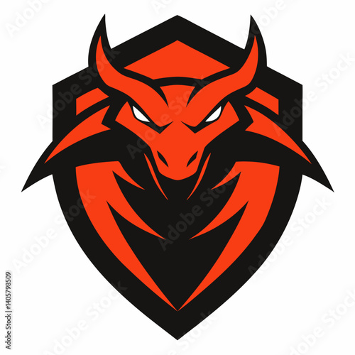 Hydra Esports mascot Logo vector illustration gaming team emblem snake badge professional