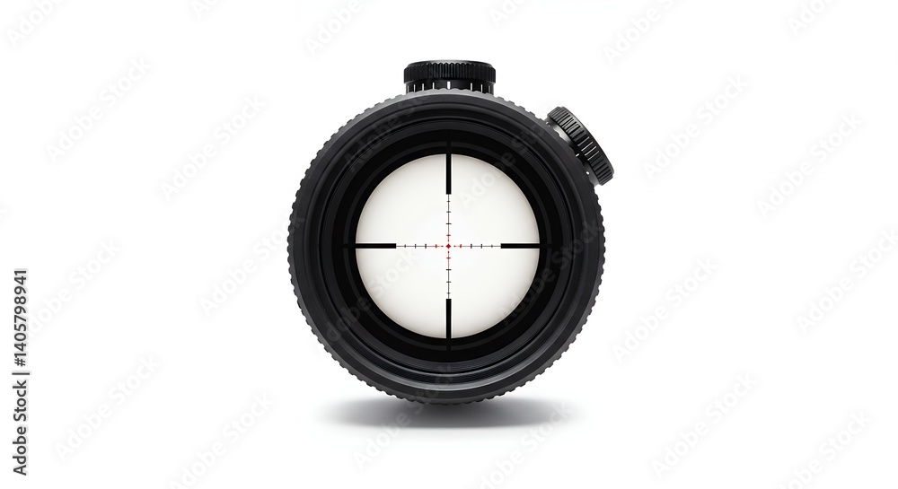 Black rifle scope close up high quality photography Black rifle scope close up high quality photography