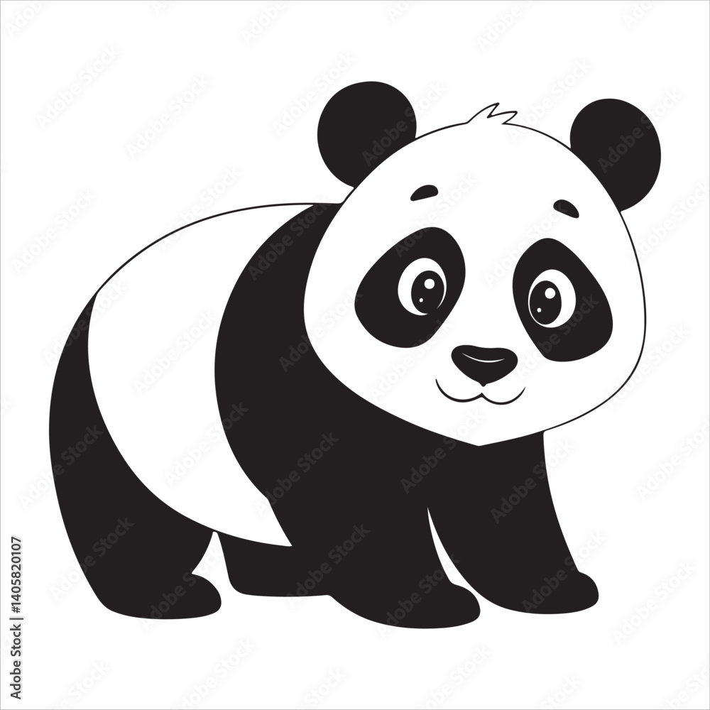 Panda vector. Panda vector.