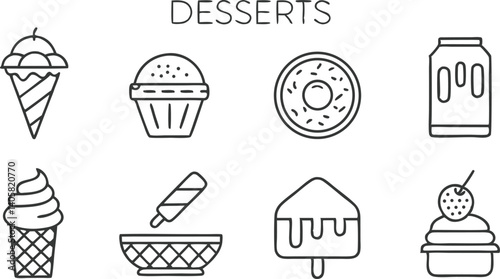 Sweet Treats Ice Cream, Cones, Donuts, Popsicles, and Desserts
