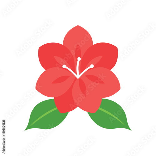 azalea flower icon vector illustration
