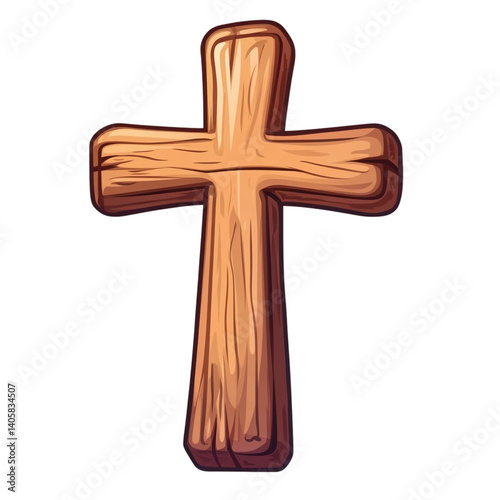 A simple wooden cross peaceful faith hope religion