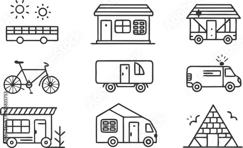 Tiny Houses, Vans, Bikes, and Alternative Living Spaces
