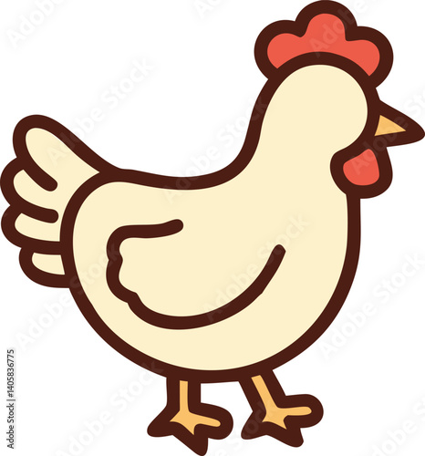 Hen Flat Icon
