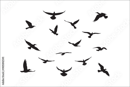 Bird Silhouette Bundle | Flying Birds Vector Clipart | SVG, PNG, EPS for Cricut & Laser Cutting

Birds Vector Silhouettes | Wildlife Animal SVG Files | Digital Bird Clipart for Crafts & Decor

Flying 