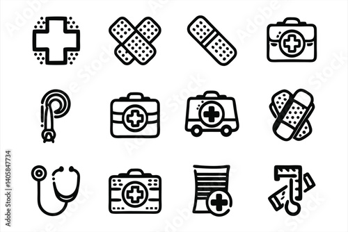 First Aid icon set
