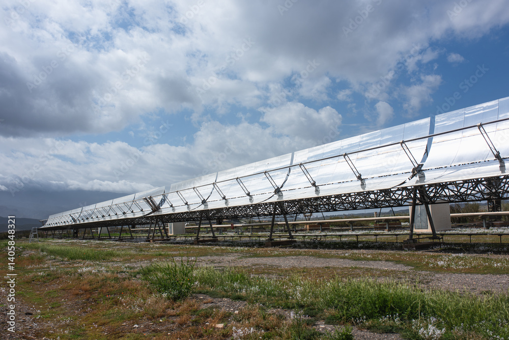 solar panels for energy generation. The concept of industry solar panels for energy generation. The concept of industry