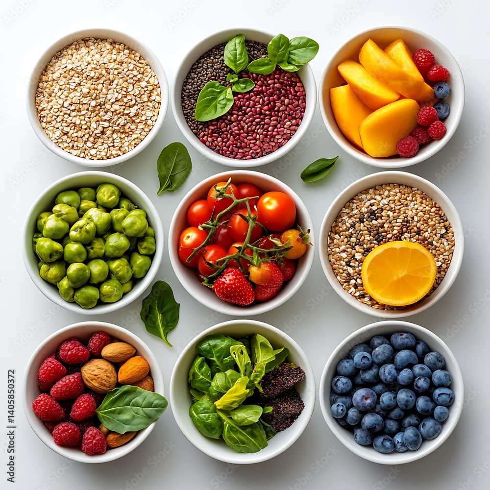 Naklejka premium set of different kinds of beans