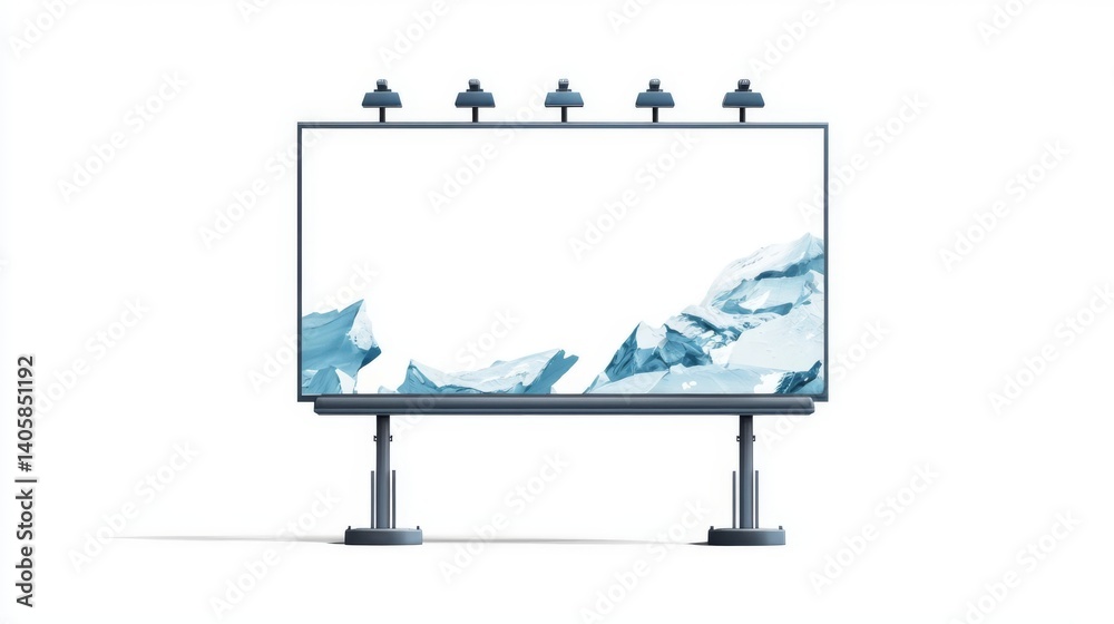 Blank billboard for advertising display purposes. Blank billboard for advertising display purposes.