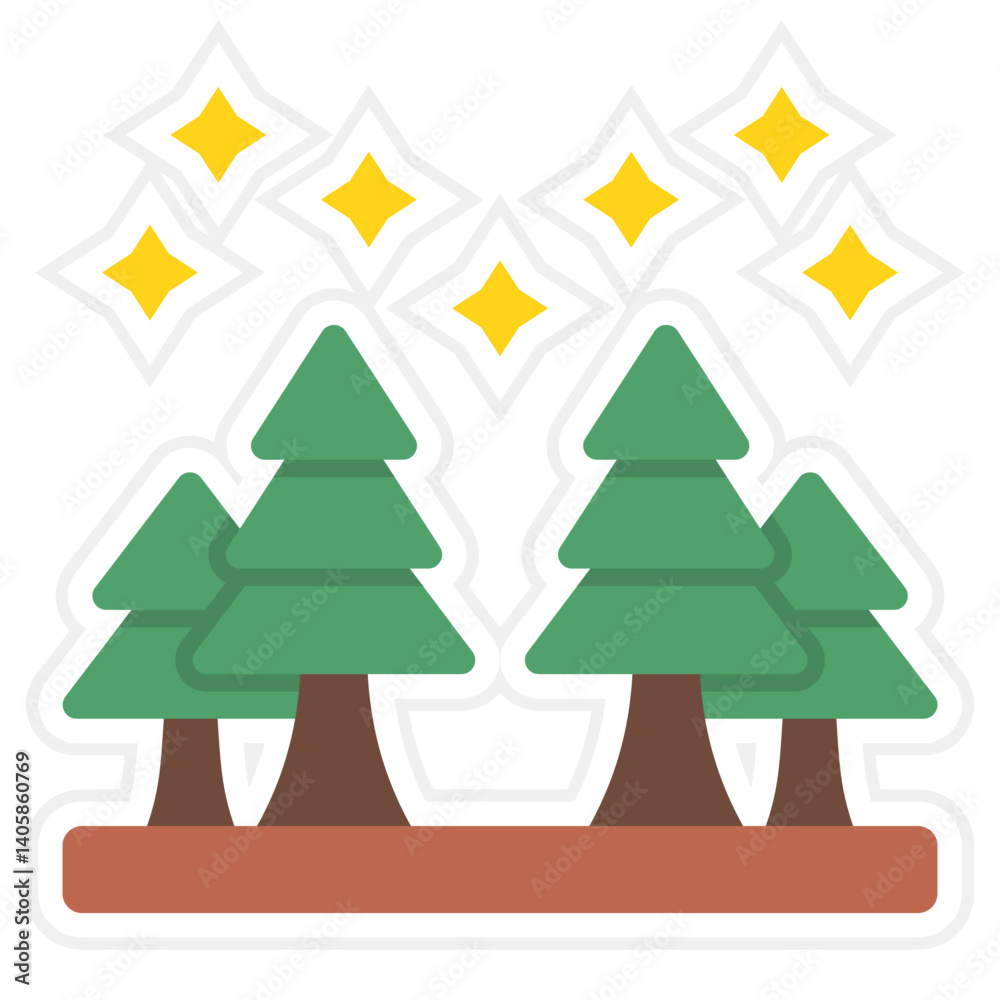 Fototapeta premium Forest Icon
