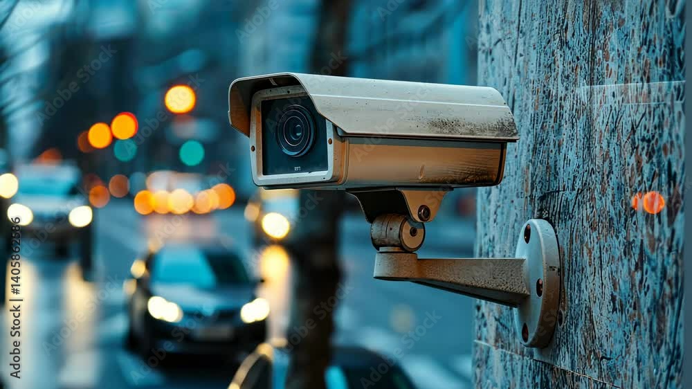 Urban Surveillance: A Security Camera on a Rainy Night Urban Surveillance: A Security Camera on a Rainy Night