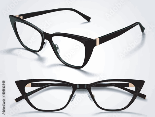 glasses isolated on white
