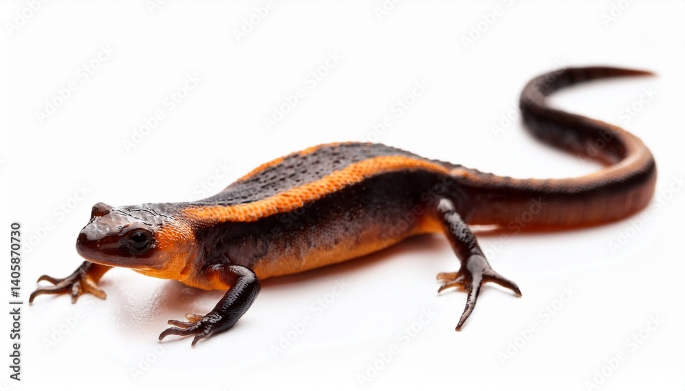 Obraz premium Common newt isolated on white