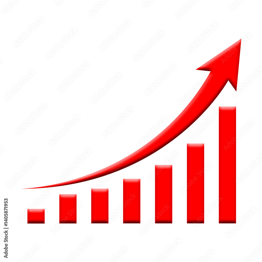 business graph with arrow business graph with arrow