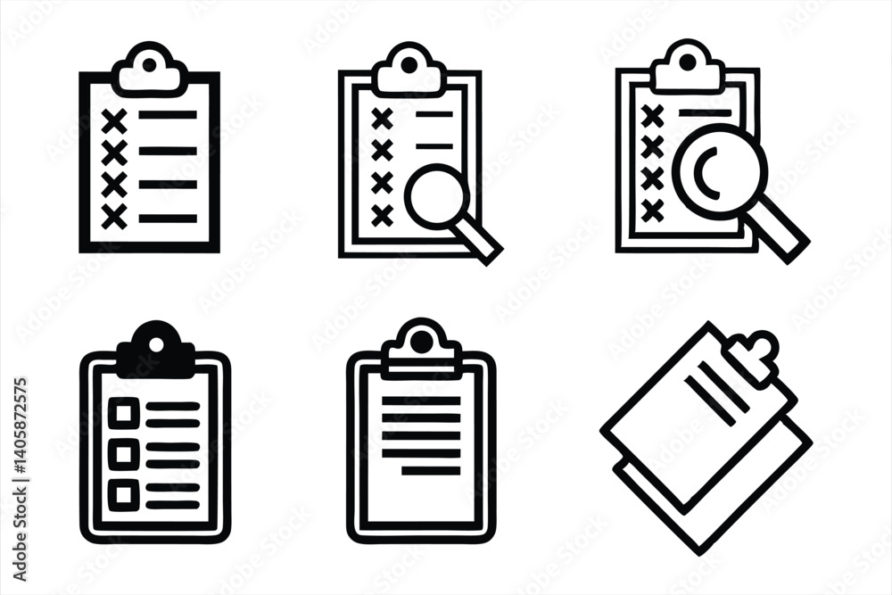 Paste icon set Paste icon set