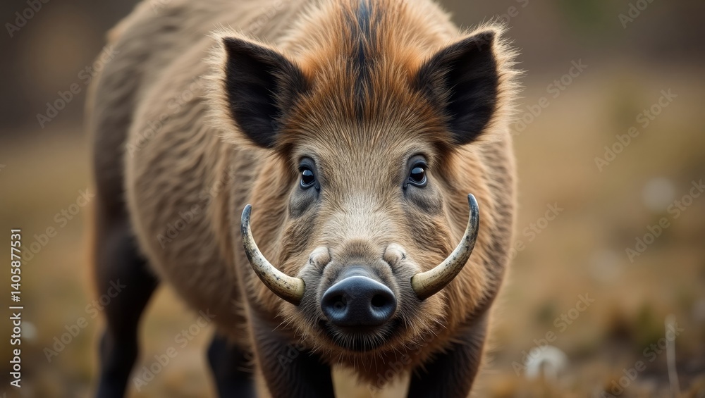 Fototapeta premium Close Up of a Majestic Wild Boar