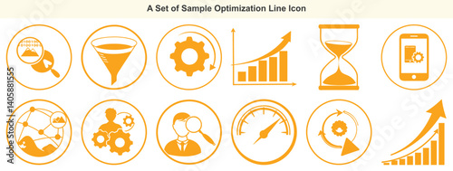 Wallpaper Mural Effective Optimization Strategy Line Icon Set Torontodigital.ca