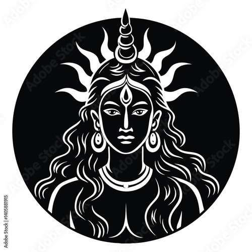 the gender of lord mahadev black background