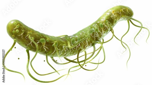 Exploring the Fascinating Structure of Helicobacter Pylori Bacteria in the Human Stomach Ecosystem
