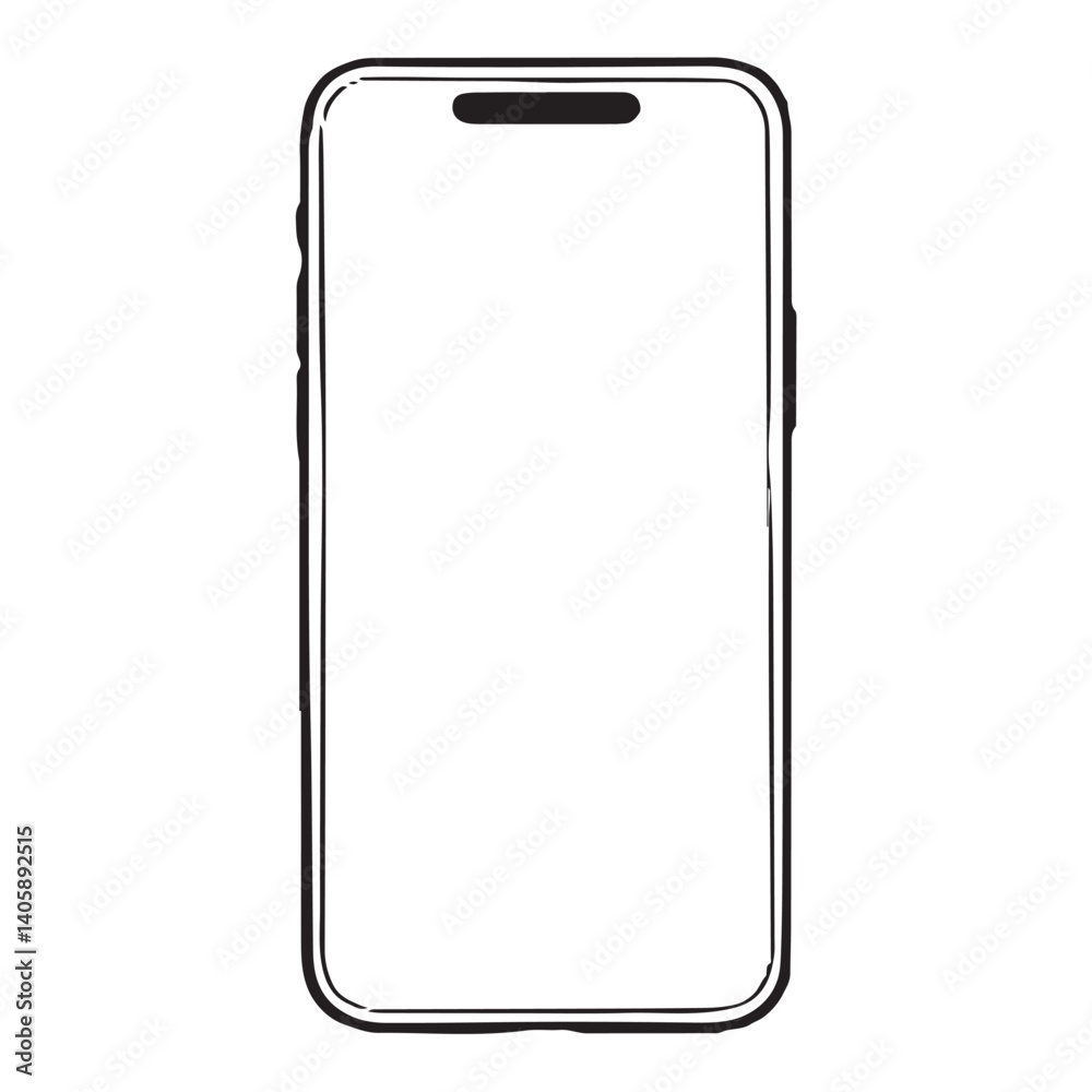 Smartphone Single Line Icon – Minimal Vector Design Outline of Mobile Phone
Smartphone Single Line Icon – Minimal Vector Design Outline of Mobile Phone