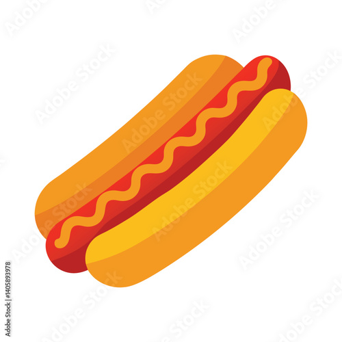 Close-up of hot dogs with toppings, American street food concept, hyper-realistic, isolate