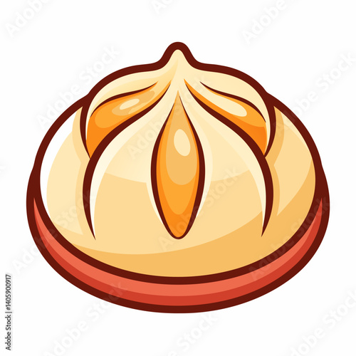 Dumpling Icon – Printable Vector Graphic for Menus & Kitchen Designs