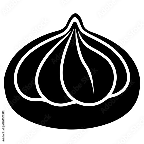 Dumpling Icon – Printable Vector Graphic for Menus & Kitchen Designs