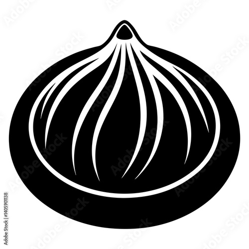 Dumpling Icon – Printable Vector Graphic for Menus & Kitchen Designs