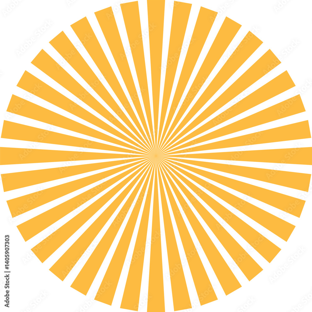 Obraz premium Sun rays, Sun, Sunburst pattern design, Sun rays vector, Sunset retro design