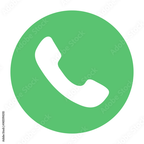 phone icon on round button