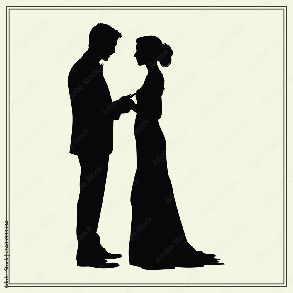 custom made wallpaper toronto digitalsilhouette of bride and groom