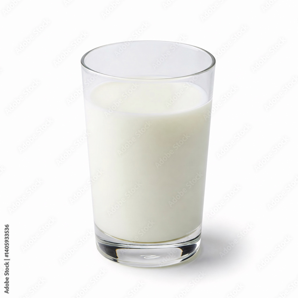 Glass of milk isolated on white background Glass of milk isolated on white background