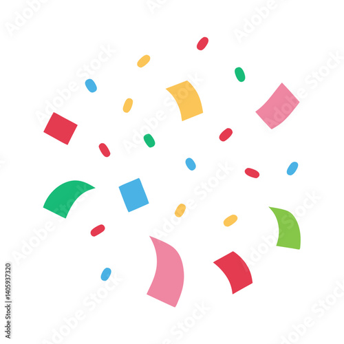 Celebration Confetti: Burst of joy, where vibrant color fragments dance and create a sense of jubilation and fun, a perfect accent for any celebratory event.