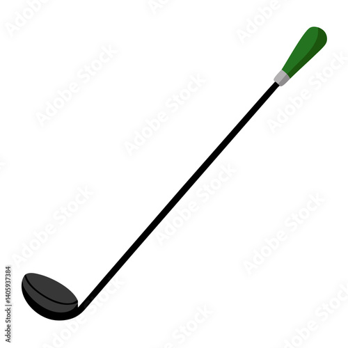 Golf Putter: A sleek golf putter with a green grip, ready for a perfect stroke on the green.