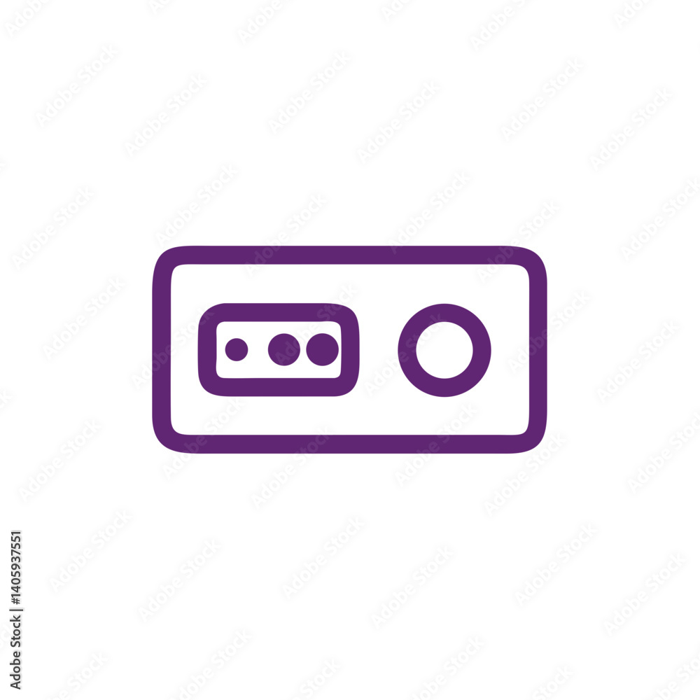 Simple Icon for Technology and Camera: A minimalist icon representing a technological device, suggesting a camera, embodying modern design and digital simplicity. Simple Icon for Technology and Camera: A minimalist icon representing a technological device, suggesting a camera, embodying modern design and digital simplicity.